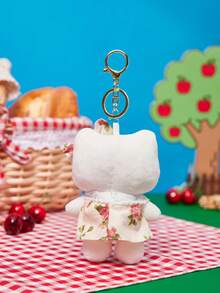 HELLO KITTY AND FRIENDS | POKOJA LAND 1件穿花裙的絨毛玩具，可愛聚酯纖維填充動物，迷你吉祥物，適合女孩、朋友、小孩，生日、感恩節、復活節、派對禮物，也是沙發、床上的可愛裝飾 - 彩色 - 查看 7