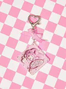 HELLO KITTY AND FRIENDS | SHEIN 1個新款創意卡通可愛休閒鑰匙圈，IP聯名設計，可愛個性化，簡約大方，也可作為配件使用 - 粉色 - 查看 5