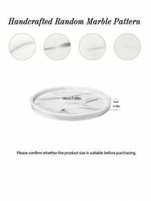 White Marble Texture Silicone Tray, Waterproof Flexible Decorative Storage Tray, Catchall Organizer Tray For Cosmetics, Jewelry, Bathroom Counter, Kitchen & Bedroom Decor - multicolor - View 7