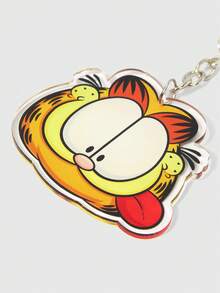 GARFIELD | SHEIN 卡通橘貓壓克力鑰匙圈，可愛動物包包掛飾 - 多色16 - 查看 4