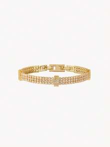 Opalesca Fashion Design Bracelet - Yellow Gold - View 4
