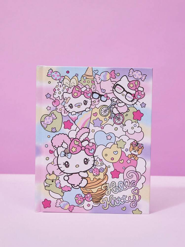 HELLO KITTY AND FRIENDS | Joivida 1pc Notebook With Cute Patterns, Soft Rainbow Cartoon Sticky Notes, Suitable For School And Office Use, With A Cute Girly Style - one-size - View 6