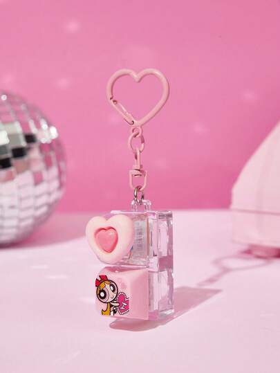 THE POWERPUFF GIRLS X Joivida Cute Cartoon Zinc Alloy Pendants For Keyboards, Bags, Souvenirs And Collectibles, Ideal As Gifts, And Suitable For Wallets And Schoolbags
