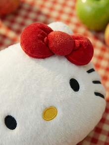 HELLO KITTY AND FRIENDS | POKOJA LAND 1個經典紅蝴蝶結貓咪絨毛玩具靠枕，可愛沙發床邊午睡枕，適用於汽車、臥室裝飾、午休放鬆，送給朋友、孩子和女友的完美生日禮物 - 彩色 - 查看 5