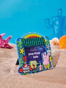 SpongeBob SquarePants | Joivida 1個聯名可愛卡通角色與字母磁性冰箱貼，單包冰箱磁鐵，適合居家廚房、學校置物櫃、辦公室白板，也是獨特的週年或生日個性化禮物 - 1PC - 查看 3