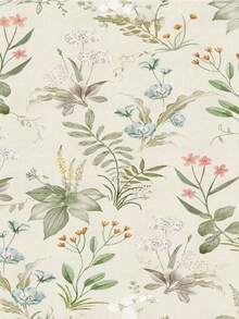 1 PC Waterproof Removable Self Adhesive Bubble Free Oil Moisture Scratch Resistant Easy Clean Floral Leaf Wallpaper Sticker For Bedroom Living Room Furniture Cabinet Desktop DIY Home Improvement Decor Housewarming Wedding Birthday Gift - multicolor - View 9