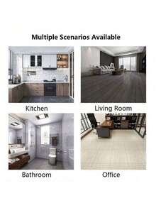 1pc Marble Fantasy Wall Stickers 3D Tile Decal Self Adhesive Aluminum Plastic Board Anti Oil Waterproof Kitchen TV Background Home Decor Removable Rectangular Horizontal Arrangement Christmas New Year Holiday Decoration Vintage Aesthetic - Multicolor - View 5