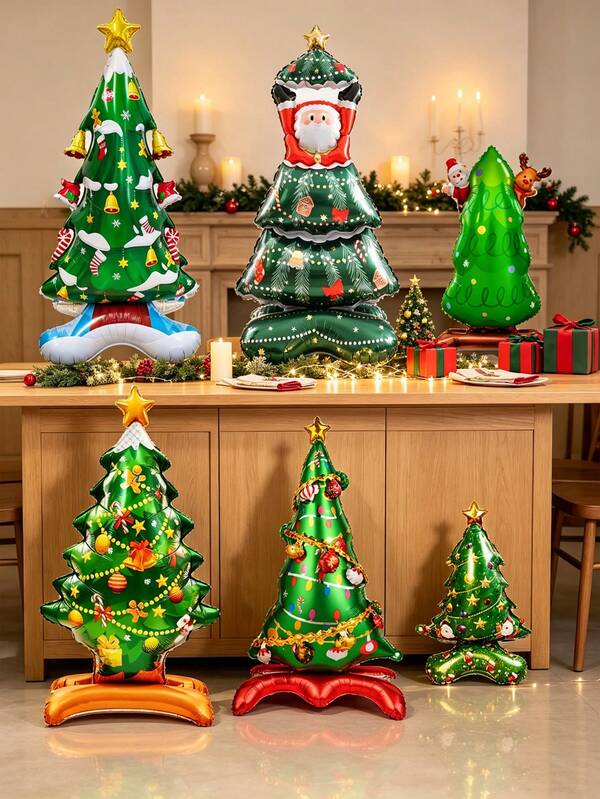 Classic Christmas Balloons, Suitable For Outdoor Courtyards, Entrance Walkways, Garden Snow-Themed Christmas Decorations, Christmas Parties, Holiday Photo Spots, Family Decoration Balloons, And Props For Christmas Photo Shoots.
