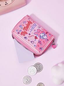 HELLO KITTY AND FRIENDS | Joivida 1 chiếc ví cầm tay thời trang màu hồng, thiết kế nhiều ngăn dung lượng lớn, in hoạt hình dễ thương với 3 kiểu dáng, nhẹ & tiện lợi cho sử dụng hàng ngày, mua sắm, du lịch và làm quà tặng - Nhiều màu - Xem 9
