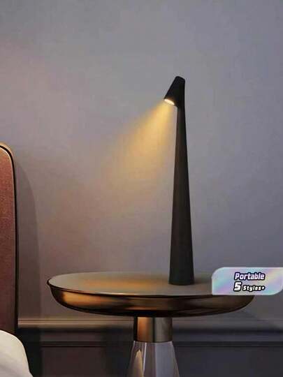 Rechargeable Wireless LED Desk Lamp - Portable, Touch Control, Matte Metal Finish, Suitable For Living Room, Dining Room Or Home Office, Rechargeable Desk Lamp