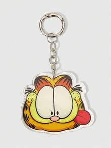 GARFIELD | SHEIN 卡通橘貓壓克力鑰匙圈，可愛動物包包掛飾 - 多色16 - 查看 3