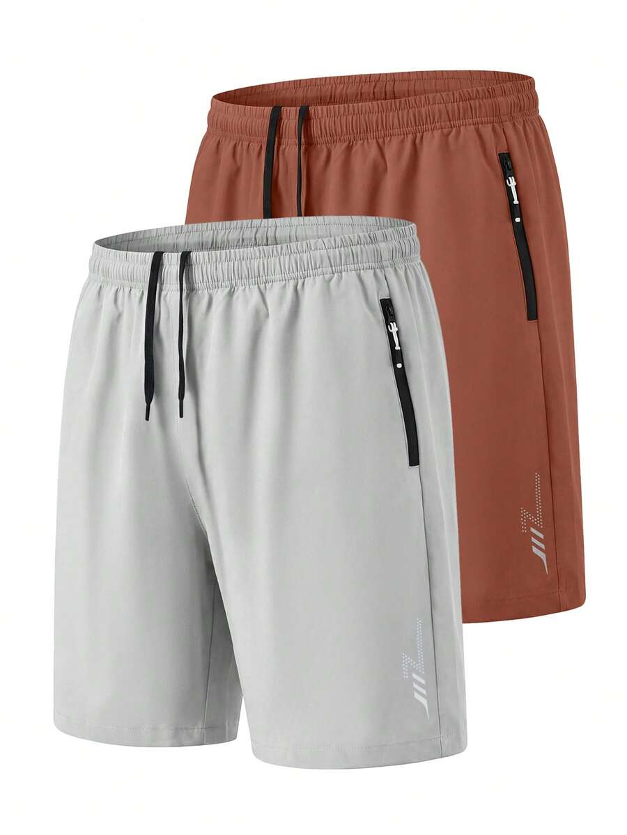 Manfinity Homme Men's 3 Pieces Summer Drawstring Pocket Minimalist Shorts - Multicolor - View 1