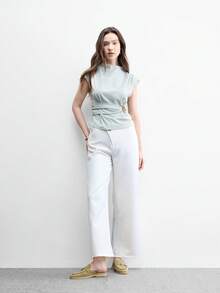 CUCCOO BIZCHIC 平底鞋時尚優雅大方，休閒簡約舒適，便攜包腳，適合職場通勤 - 嫩草綠色 - 查看 9