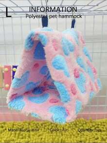 1 buah Sarang Burung Hammock Segitiga Bermotif Hati yang Lembut & Nyaman, Cocok untuk Burung Cockatiel, Parrotlet & Burung Beo Kecil-Sedang Lainnya untuk Tidur, Beristirahat, dan Bermain. Tersedia Berbagai Ukuran & Warna, Kait Logam yang Dapat Dilepas untuk Dibersihkan, Cocok untuk Musim Gugur & Musim Dingin - MultiWarna - View 13