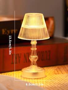 1pc Creative Room Decor Mini Table Lamp, Lotus/Street Lamp Cute Night Light For Bedroom Atmosphere Decor, Desk Atmosphere Decor Led Night Light,Birthday Gift For Friends,Home Decor Mini Table Lamp Light,Christmas Decorative Night Lights - Clear - View 8