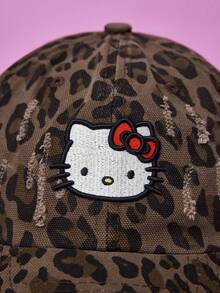 HELLO KITTY AND FRIENDS | Joivida 1件刺繡卡通棒球帽，經典休閒復古風，柔軟吸汗帶，可調節尺寸，輕量防曬，適合戶外運動、日常穿搭、派對、度假，適合各年齡層的完美禮物 - 棒球帽 - 查看 5