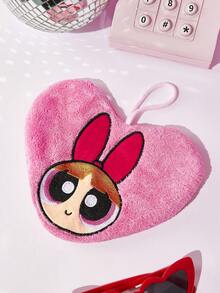 THE POWERPUFF GIRLS X Joivida 1件小女警姐妹卡通圖案毛巾，珊瑚絨吸水快乾抹布，易掛收納，馬卡龍柔和配色，可用於浴室、廚房、宿舍、公寓裝飾，週年可愛禮物 - 彩色 - 查看 9