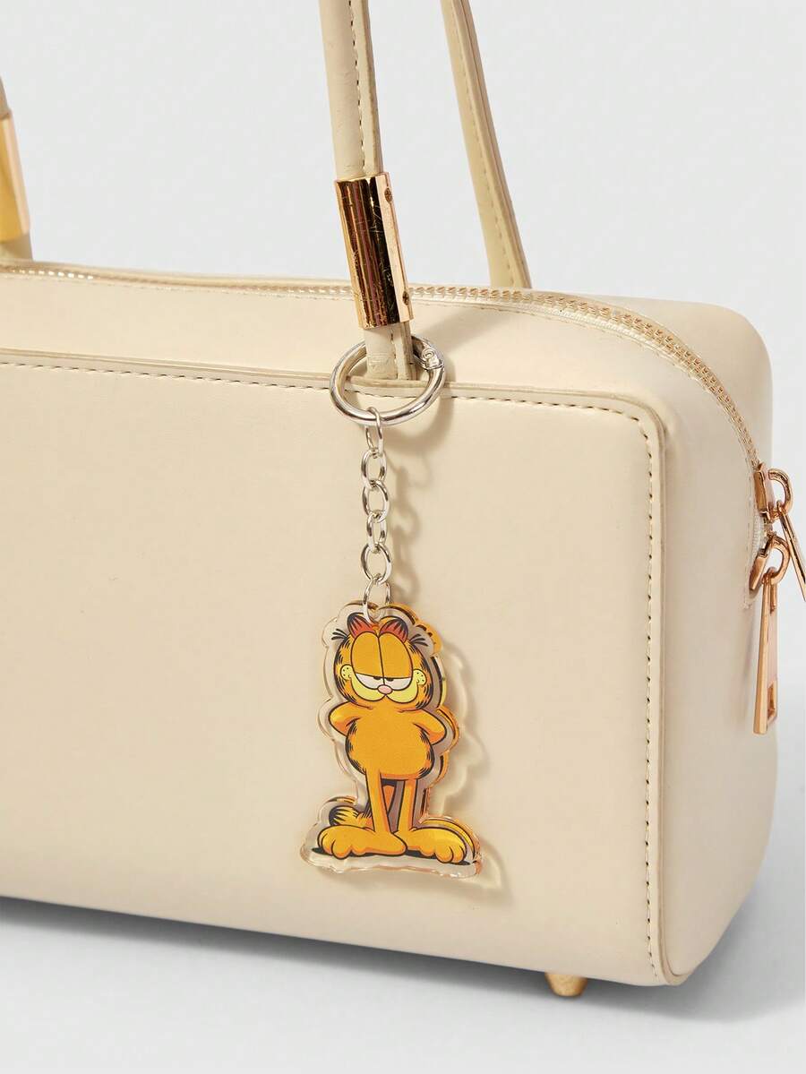 GARFIELD | SHEIN 卡通橘貓壓克力鑰匙圈,可愛動物包包掛飾 - 多色2 - 查看 1