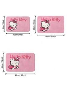 HELLO KITTY AND FRIENDS | Joivida 1 buah Karpet Kartun Berlisensi, Keset Lantai Lembut Berwarna Merah Muda dengan Desain Karakter Lucu, Nyaman untuk Kamar Tidur, Ruang Tamu, atau Kamar Anak, Lembut dan Nyaman, Aksen Sempurna untuk Setiap Ruangan - 1PC - View 3