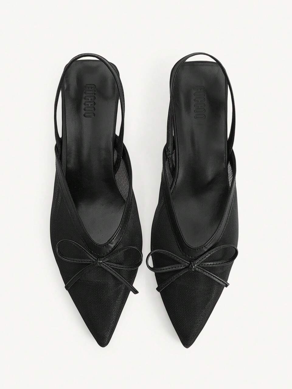 CUCCOO CHICEST Ladies, Fine Mesh Upper, Bow, Decoration, High-Heeled Shoes.