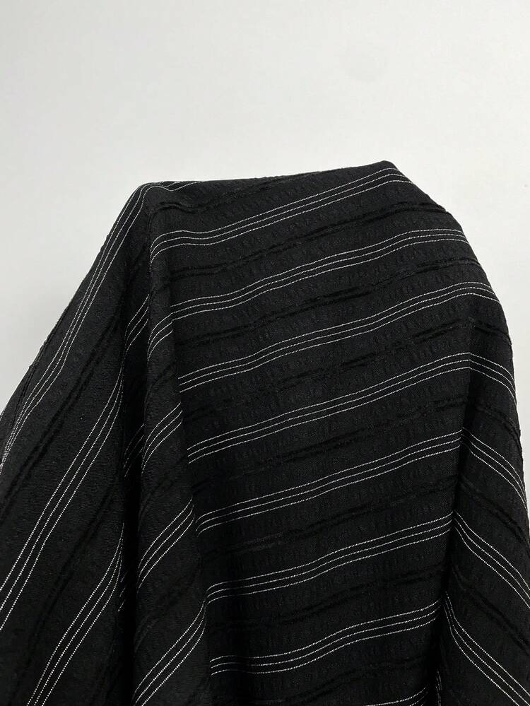 Elaquor Plus Size Women's Striped Casual Versatile Wide Leg Pants For Daily Wear - Coffee Brown - View 9