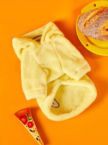 GARFIELD | PETSIN 1 Piece Of Cat And Dog Universal Clothing, Cute Yellow Cartoon Plush Cosplay, Suitable For Small Dogs, Warm Hooded Sweatshirt, Comfortable Style - Yellow - View 2