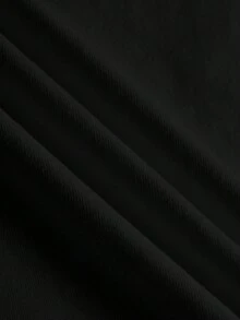 Tseoso 3件裝休閒極簡純棉黑色羅紋細肩帶背心上衣 - 黑色 - 查看 10