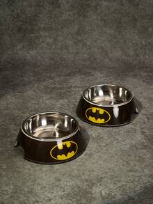 Batman X PETSIN 1個 X PETSIN 現代雙層寵物食盆，黑黃酷炫設計，不鏽鋼與光滑美耐皿材質，防滑易清洗。適合居家日常餵食，生日送禮首選 - 黑色 - 查看 4