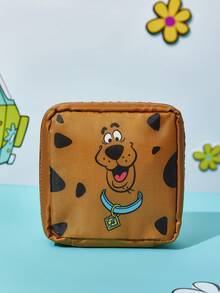 SCOOBY-DOO X Joivida 1 Pc Multifunctional Storage Bag With Fun Pattern, Polyester Material, Lightweight Easy Carry, Portable Compact Design, Purse Insert Daily Use, For Travelers, Versatile Multi-Purpos - dark - View 7