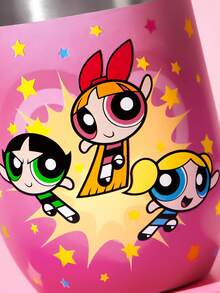 THE POWERPUFF GIRLS X SHEIN 360ml/12oz 不鏽鋼防漏蓋隨行杯，適用熱飲/冷飲，適配大多數杯架，送禮首選 - 粉色 - 查看 6