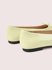 CUCCOO DOLLMOD Women's Flats, Round Toe Ballet Flats, Comfortable Slip-On - Light yellow - View 6