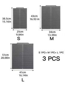 1 件硅胶碗碟干燥垫、厨房用具排水垫硅胶排水垫，适用于厨具和餐具，15/17/20 英寸（三种尺寸可选）、柔性橡胶碗碟排水垫、耐热硅胶三脚架、厨房装饰台面垫、水槽垫、多功能隔热垫、杯架、滤水垫圣诞节节日礼物 - 灰色 - 查看 14