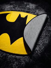Batman X Joivida 1件授權卡通地毯，柔軟絨毛地板墊，經典黑黃設計，舒適俏皮居家裝飾，適合臥室、客廳或兒童房，粉絲的理想選擇 - 1PC - 查看 4