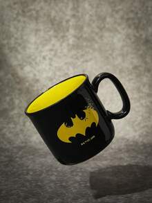 Batman X Joivida 開啟美好早晨 – 8.8盎司黑色陶瓷馬克杯，「喝杯咖啡總是個好主意」印花，適合咖啡、茶或熱巧克力。適合溫馨居家早餐、辦公室休息或週末露營，任何日子都適合的貼心禮物。 - 黑色 - 查看 2