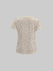 TaskEZ Conjunto de Uniforme Médico, Patrón de Estampado de Leopardo Lindo, Adecuado para el Trabajo, Desplazamiento, Hospital de Mascotas - Multicolor - Ver 5