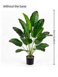 Simulated Traveler Banana Green Plant Plantain Leaf Fake Tree Nordic Style Paradise Bird Home Floor Decoration Project Landscaping - Green - View 6