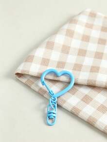 10/20Pcs Random Color Heart Shaped Keychain, DIY Jewelry Making Accessories For Bags, Dog Leashes, Wallets, Keychains, Pet Charms & Outdoor Key Ornaments, Key Ring Decor Components - Heart-shaped Hook - View 5