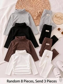 LMoss Kids 可愛休閒日常穿著女嬰上衣 3件組 - 彩色 - 查看 3
