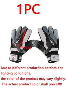 Youth And Adult Goalkeeper Gloves With Superior Grip For Catching Difficult Shots, Featuring Finger Protection To Prevent Injuries, Old Version - Black - View 12