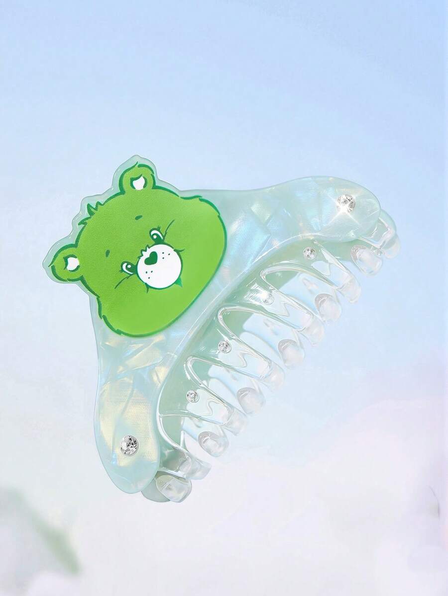SHEIN X Care Bears 可愛雙面 3D 熊造型髮夾,適合女性 - 彩色 - 查看 1