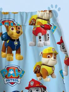 SHEIN | PAW Patrol 小男孩卡通印花短袖T恤與短褲套裝 - 白色 - 查看 5