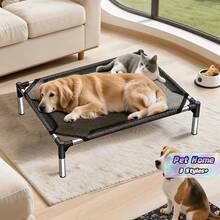 Dog Bed, Camping Bed, Hammock, Sofa, Pet Bed, Indoor And Outdoor, Durable, Comfortable, Cool, Suitable For Cats And Dogs - Black - View 1