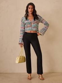 Glamine Women's Hollow-Out Cardigan, Bohemian Vacation Style - Multicolor - View 3