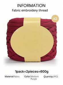 2 Packs, 600 Grams Total: Fabric Strips, Woven Mats, Woven Bags, Handicraft Yarn, And Large Yarn Balls. - Multicolor - View 15
