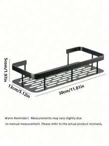 Rust-Proof Polished Metal Bathroom Shelf, Aluminum Storage Rack, Wall-Mounted Drill-Free Shower Caddy, Bathroom Organizer, Kitchen Rack, Can Be Wall-Mounted In Bathroom And Kitchen, For Storing Shampoo, Conditioner, Spices, Toiletries And Cosmetics, Perforated Drainage Design, Ideal Bathroom Accessory, Bathroom Storage And Organization, Perfect Home Decor And Bathroom Storage Decoration - Multicolor - View 20