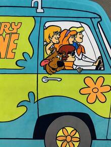 SCOOBY-DOO X Joivida ! 1pc Licensed Cartoon Rug, Soft Plush Floor Mat In Fun Car Shape, Blue Color, Cozy And Playful Home D R, Perfect For Bedroom, Living Room, Sofa Or Kids' Room - 1PC - View 4