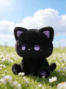 POKOJA LAND 可爱的小猫毛绒玩偶，Emo风格猫咪玩偶，多种颜色和款式可选，渐变色眼睛混色小猫，柔软面料，是送给朋友、男女朋友或家人的精致毛绒礼物，也是生日礼物、节日礼物和床头装饰的首选。 - 彩色 - 查看 13