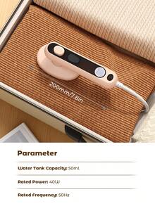 Teckwe Mini Plancha, Sin Vapor, Plancha de Ropa Portátil, Calentamiento Rápido, Ultra Ligera, Esencial para Viajes, Dormitorios Universitarios, Hogar-Enchufe EE. UU. - Rosa - Ver 8