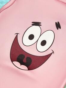 SpongeBob SquarePants | PETSIN 1件粉色可愛海星印花寵物背心，超柔軟透氣，親膚防蚤，不易掉毛，耐熱，讓您的貓或狗無論在室內休息或在室外玩耍都舒適可愛 - 淺粉色 - 查看 2