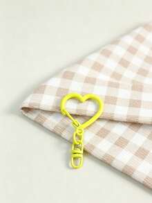 10/20Pcs Random Color Heart Shaped Keychain, DIY Jewelry Making Accessories For Bags, Dog Leashes, Wallets, Keychains, Pet Charms & Outdoor Key Ornaments, Key Ring Decor Components - Heart-shaped Hook - View 12